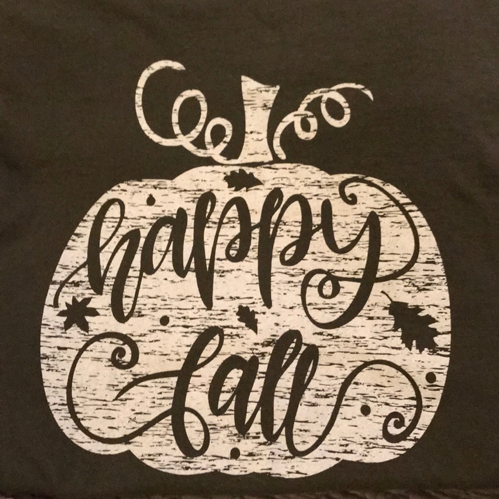 Army Green “Happy Fall” pumpkin tshirt